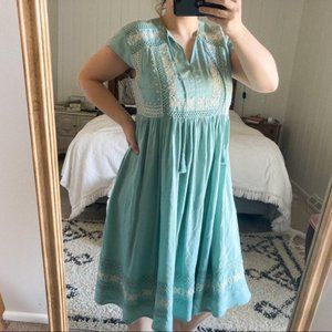 Sundance Boho Dress with Embroidery Beading Sz 10